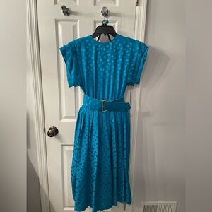 NWT! 80’s MAGGY LONDON BY JEANNENE BOOHER VINTAGE SILK DRESS. TOTALLY AWESOME!